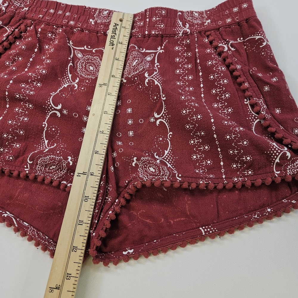 Madewell Oahu Cover-Up Shorts in Vintage Red Bandana Size XS X-Small - Picture 3 of 7